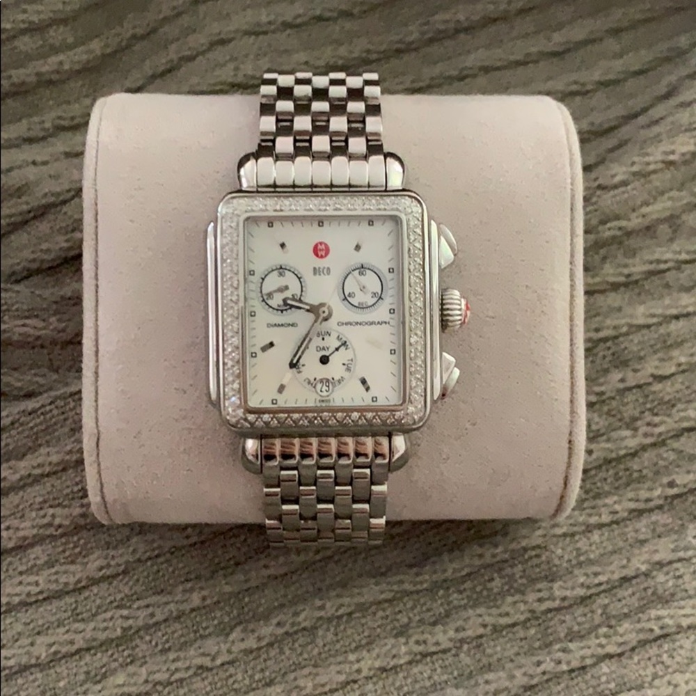 Michele Diamond Deco Watch!!